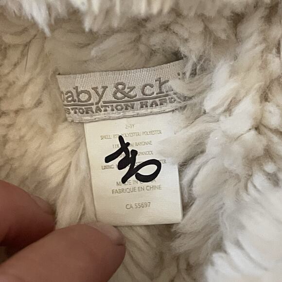 Restoration Hardware Baby & Child Robe Sherpa Lined Gender Neutral - Picture 7 of 10
